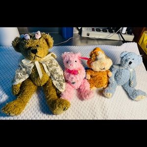 Set Of 4 Assorted Ty Toys, No Tags